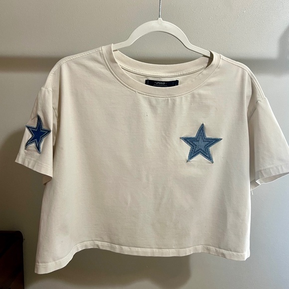 NFL Dallas Cowboys Varsity Blues Woman’s Boxy Tee - Picture 1 of 6